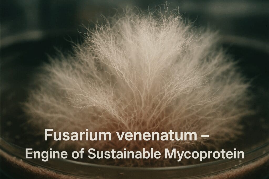 Fusarium venenatum, a filamentous microfungus used to produce mycoprotein