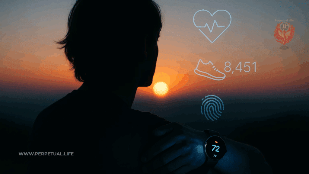 Biostasis readiness lifestyle visual showing pulse and motion harmony