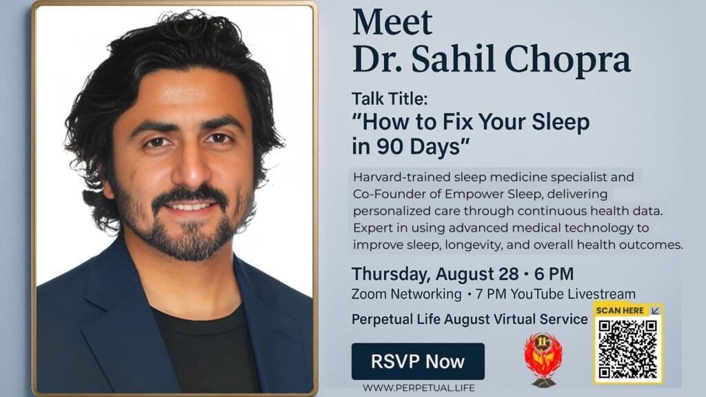 Meet Dr. Sahil Chopra, MD — Talk: "How to Fix Your Sleep in 90 Days"